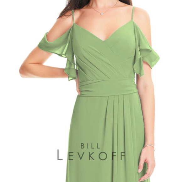 NWT Bill Levkoff Bridsmaid Dress Style 1550 in Pistachio Size 16 - Picture 15 of 15